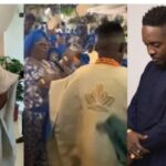 Moment woman demanded that recently wed rapper MI Abaga speak "Amen" while in prayer to ward off side chic temptation