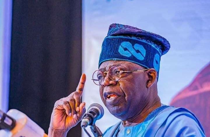 Asiwaju Tinubu traveled to Lagos to continue his campaign