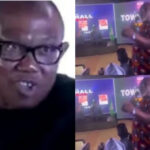 Stop, I've taken enough from you - Peter Obi angrily confronts Dino Melaye at an Arise TV Town Hall Meeting