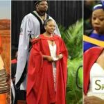 A young African woman who was a farmer enrolls in college, becomes a chemical engineer, and receives a PhD.