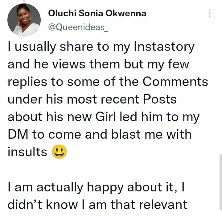 A woman has gone online to describe how veteran singer Paul Okoye