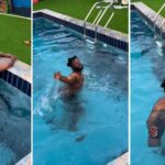 Investor money is sweet – Nigerians react to clip of Sabinus swimming in his personal pool