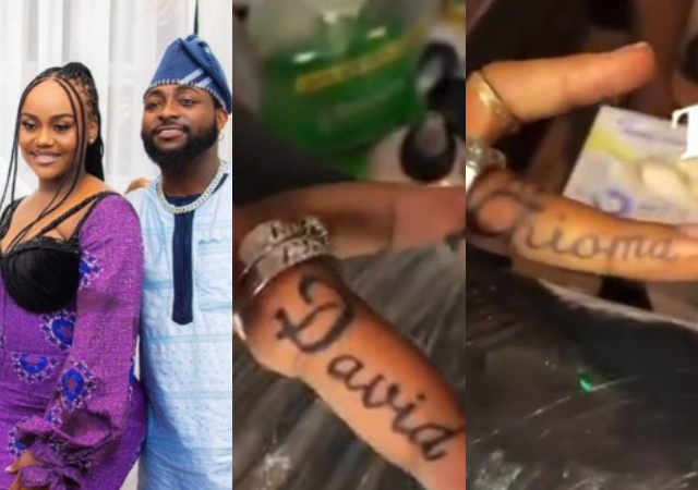 Davido and his wife Chioma
