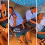 Secondary school girl shows her classmates all using iPhones (Video)