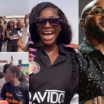30BG Family Forever: Davido's fans converge on the street to celebrate Val as they distribute food, drinks, and other items to passersby.[VIDEOS]