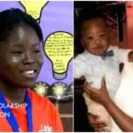 Young woman who gave birth to a son at junior high school receives over $1 million in scholarships to American universities as the best graduating student.