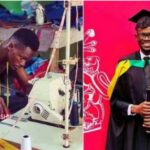 A brilliant Nigerian man who worked as a local tailor for seven years goes global, earning a Masters degree in Fashion from a UK university.
